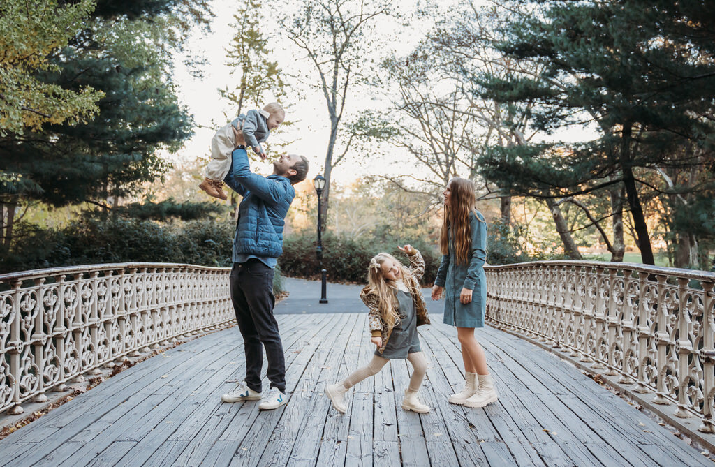 Central park family of four photo session